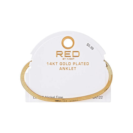 RED BY KISS Jewelry - 14K Gold Plated Anklet Anchor