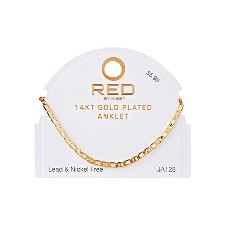 RED BY KISS Jewelry - 14K Gold Plated Anklet Anchor