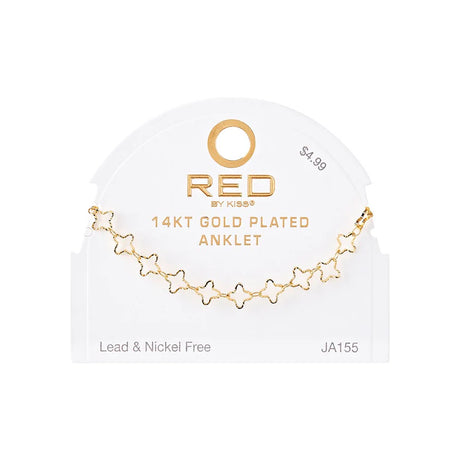 RED BY KISS Jewelry - 14K Gold Plated Anklet Anchor