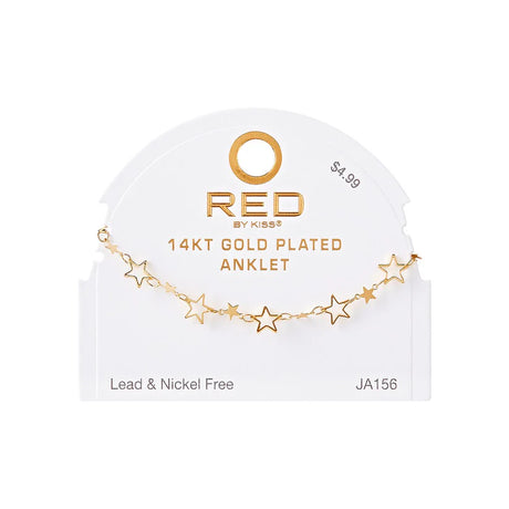 RED BY KISS Jewelry - 14K Gold Plated Anklet Anchor