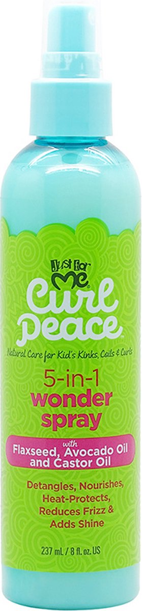 JFM Curl Peace 5-in-1 Wonder Spray 8oz Nourishing Detangling Styling Mist-1