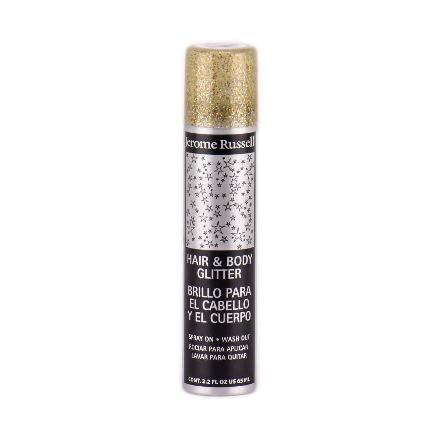 Jerome Russell Silver Hair and Body Glitter Spray 2.2Oz