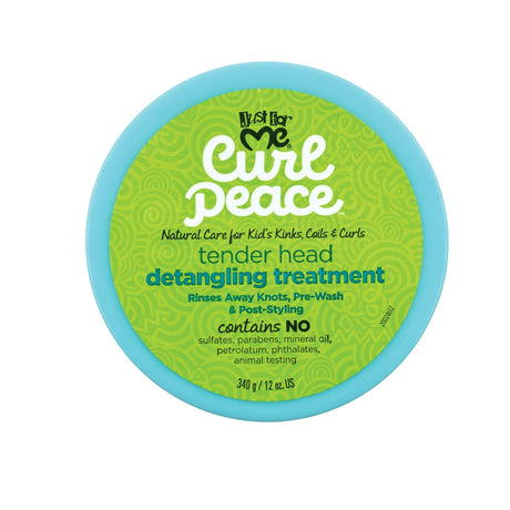 Just For Me Curl Peace Tenderhead Detangling Pre Shampoo Treatment - For Wavy, Curly & Coily Hair 12 oz