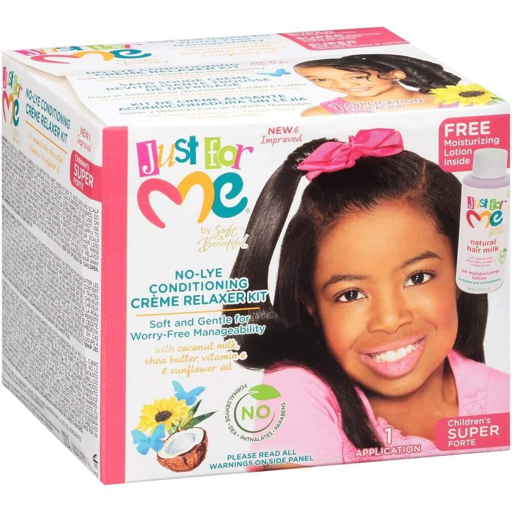 Just For Me No Lye Conditioning Creme Super Relaxer Kit