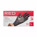 RED BY KISS Black Vinyl Gloves