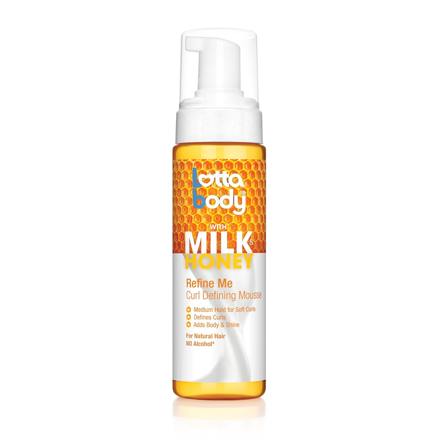L/Body Milk and Honey Refine Me Curl Mousse 7oz for soft defined curls-7