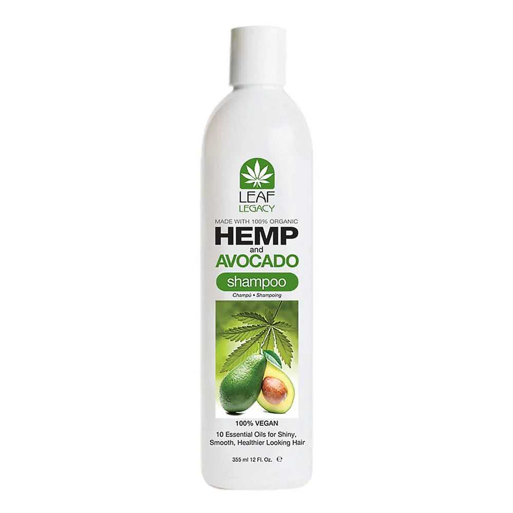 Leaf Legacy Hemp & Avocado Shampoo, color safe shampoo, hemp infused hair cleanser, avocado oil shampoo, plant based hair care, sulfate free shampoo, moisturizing shampoo, nourishing hair wash, shine enhancing shampoo, color protection shampoo, gentle daily shampoo, natural hair care product, hydrating shampoo for dry hair, strengthening shampoo, vegan friendly shampoo, healthy hair cleanser, moisture sealing shampoo, botanical shampoo formula, clean beauty hair product, scalp friendly shampoo