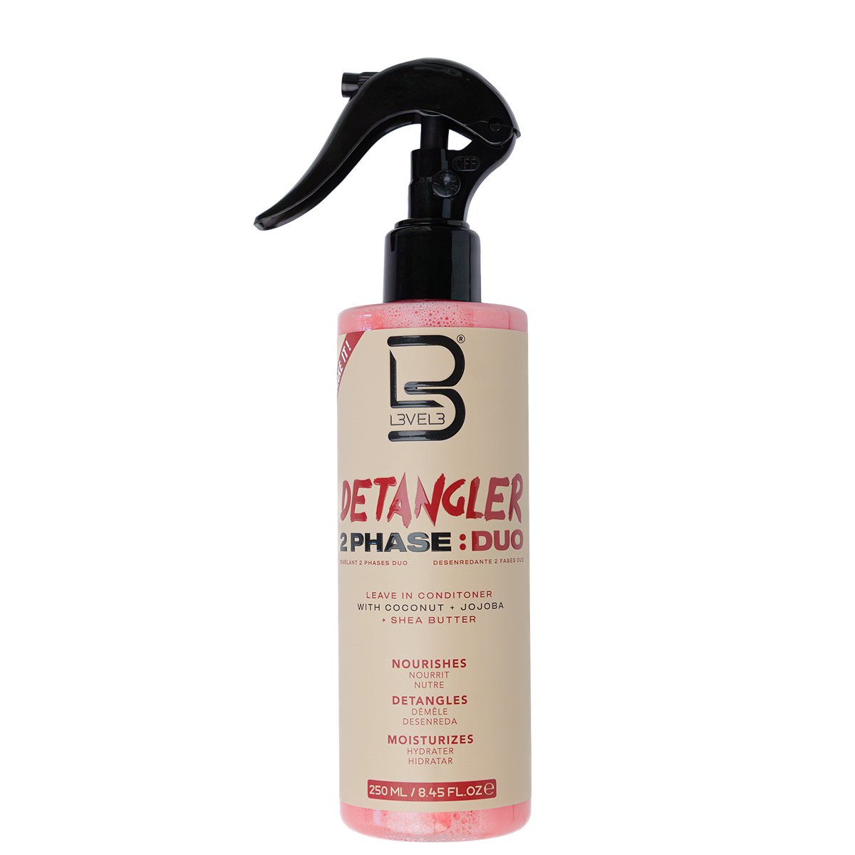 Level3 Detangler 2 Phase : DUE 8.45oz Leave-In Conditioning Hair Spray-1