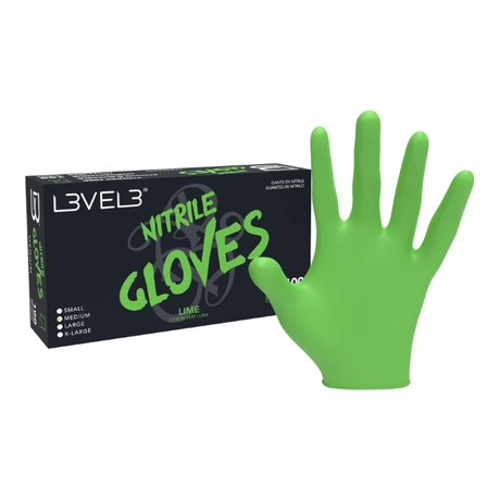 Level 3 Gloves Lime Medium-1