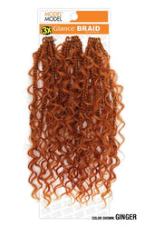 Model Model 3X Italian Curl Boho Box Glance Braid 14"