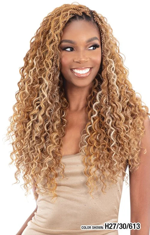 Model Model 3X Italian Curl Boho Box Glance Braid 18"