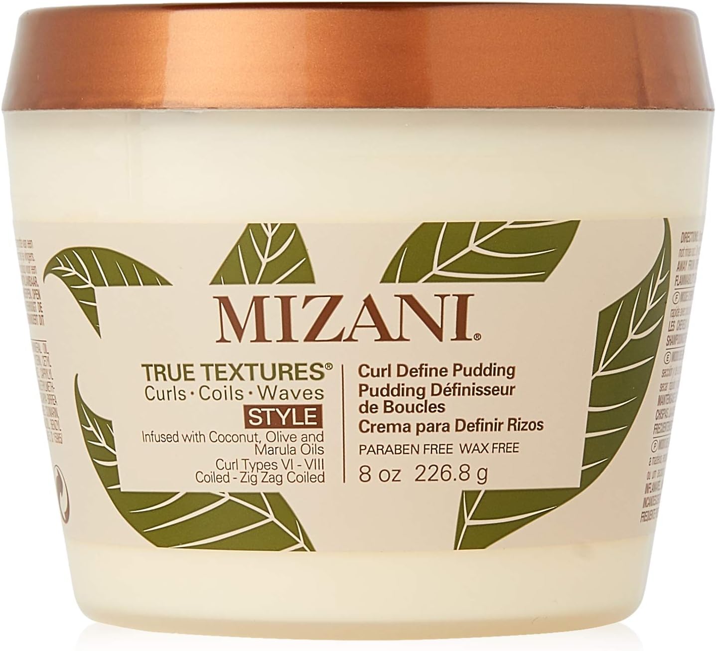 Mizani True Textures Curl Define Pudding 8oz Moisturizing, Softening, Frizz-Control Formula