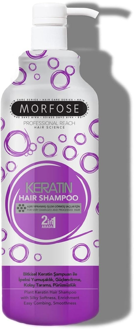 Morfose Hair Shampoo Keratin 33.81oz Strengthening, Smoothing, Repairing Formula-2