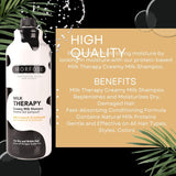 Morfose Hair Shampoo Milk Therapy 33.81oz Nourishing, Hydrating, Repairing Formula-3