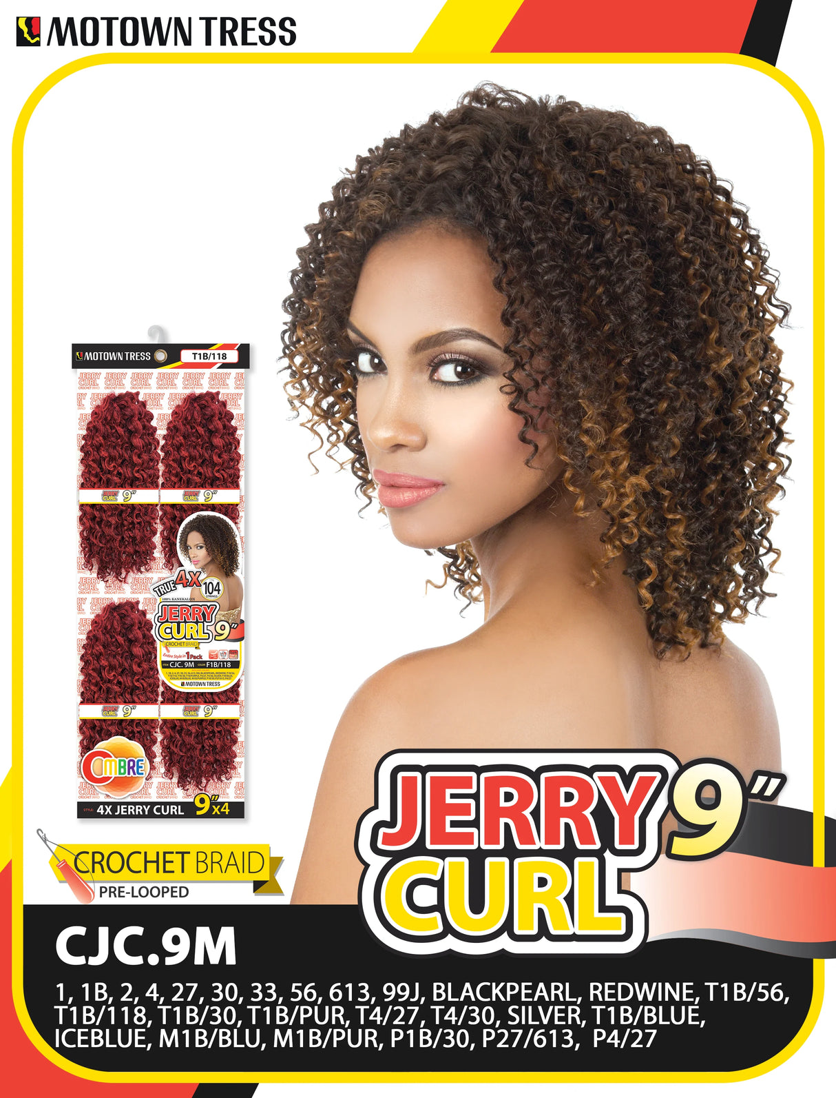 Motown Tress 4X Jerry Curl 9-1