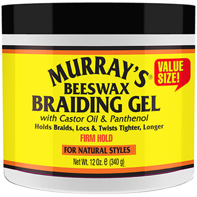 Murray's Beeswax Braiding Gel 12oz Strong Hold, Smoothing Formula-1