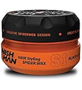 NISHMAN HAIR STYLING SPIDER WAX S1 BLACK WIDOW-1