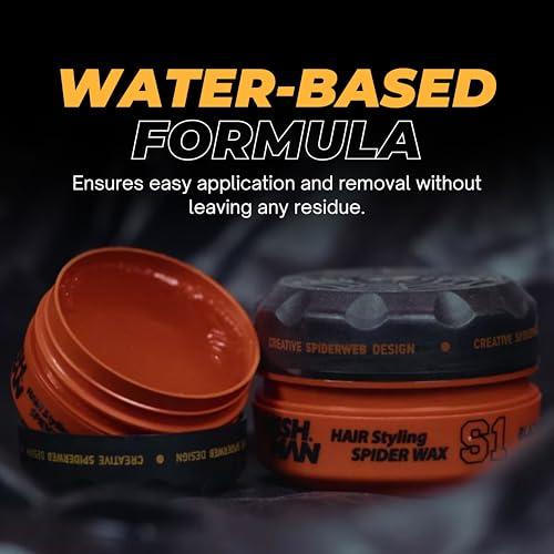 NISHMAN HAIR STYLING SPIDER WAX S1 BLACK WIDOW-3