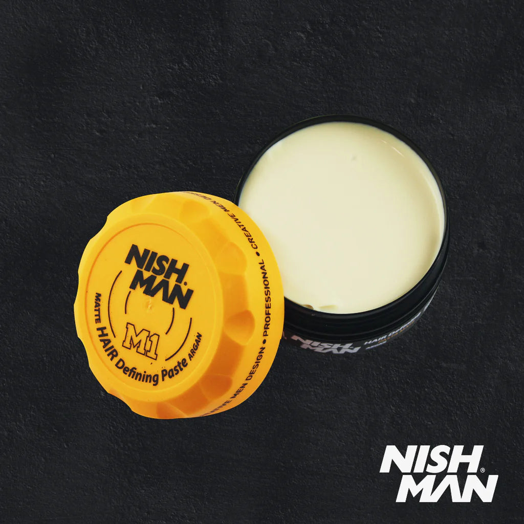 Nishman HAIR DEFINING MATTE PASTE M1 ARGAN 3.4OZ-1