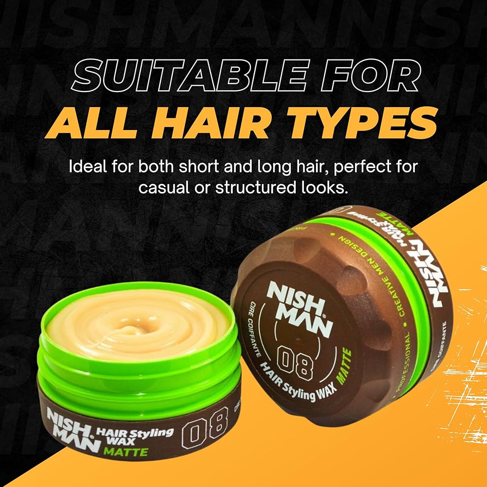 Nishman HAIR STYLING AQUA WAX 08 MATTE 150ML-1