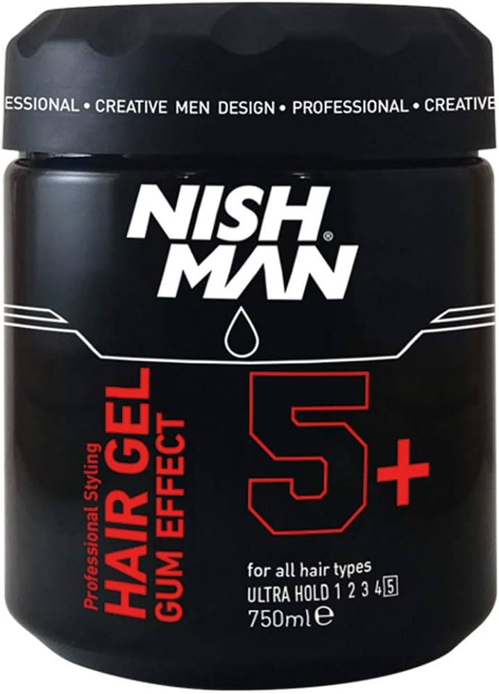 Nishman HAIR STYLING GEL GUM EFFECT 5+ ULTRA HOLD 750ml-1