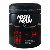 Nishman HAIR STYLING GEL GUM EFFECT 5+ ULTRA HOLD 750ml