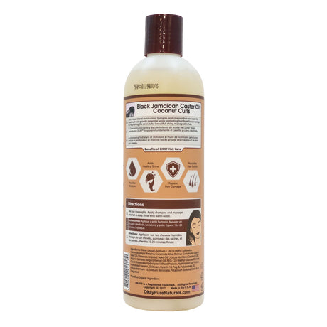 OKAY BLACK JAMAICAN CASTOR OIL COCONUT CURLS SHAMPOO 12OZ-1