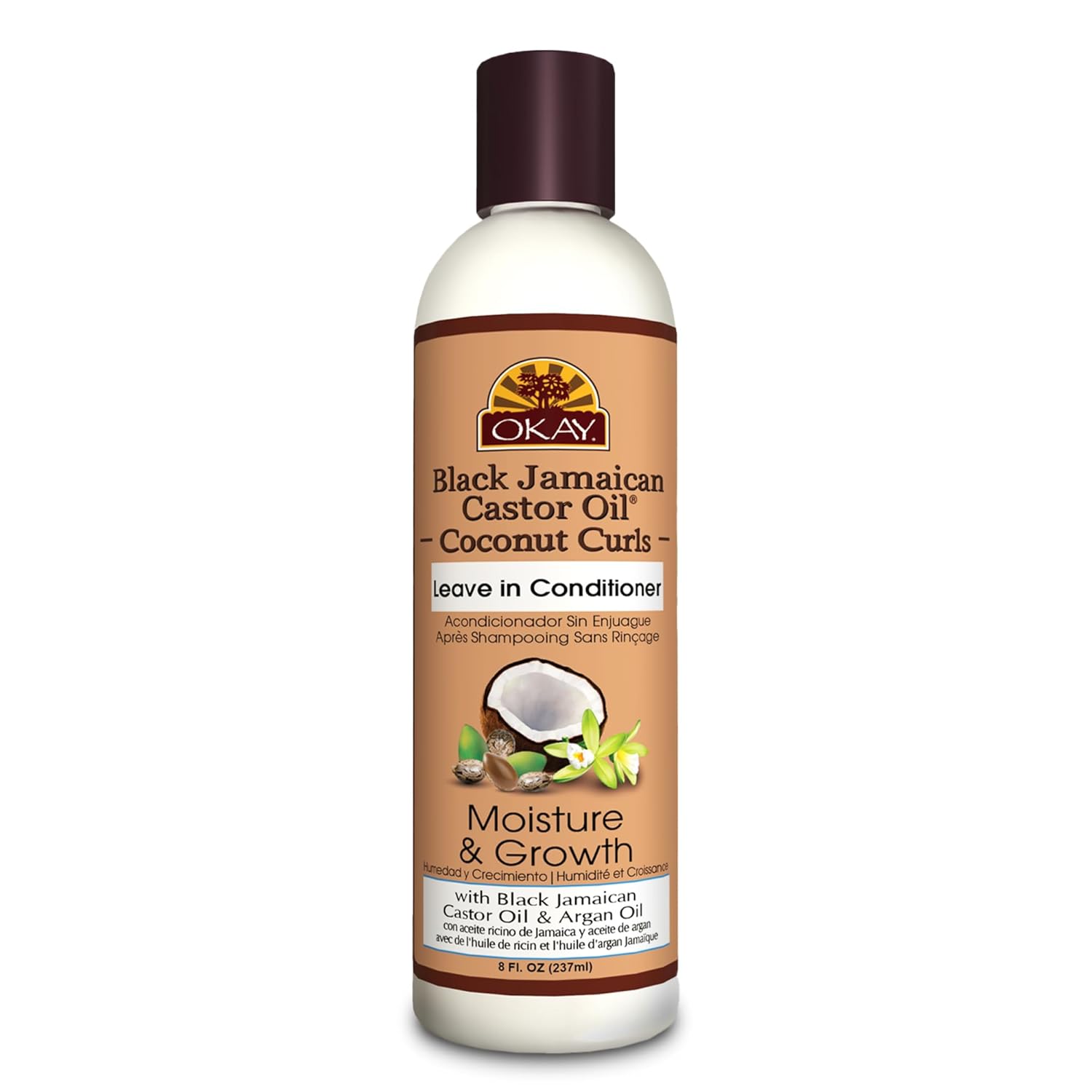 OKAY Black Jamaican Castor Oil Hair Treatment 8oz Nourishing, Strengthening, Conditioning Formula