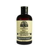 OKAY Men’s 3-in-1 Shampoo Conditioner Treatment 8oz, men’s all-in-one hair cleanser, 3-in-1 shampoo conditioner, moisturizing hair treatment, daily use men’s shampoo, hair strengthening shampoo, soft smooth hair for men, convenient men’s hair care, detangling hair shampoo, healthy hair for men, multi-purpose hair cleanser, OKAY men hair care product, manageable hair shampoo, quick hair care solution, men’s grooming shampoo