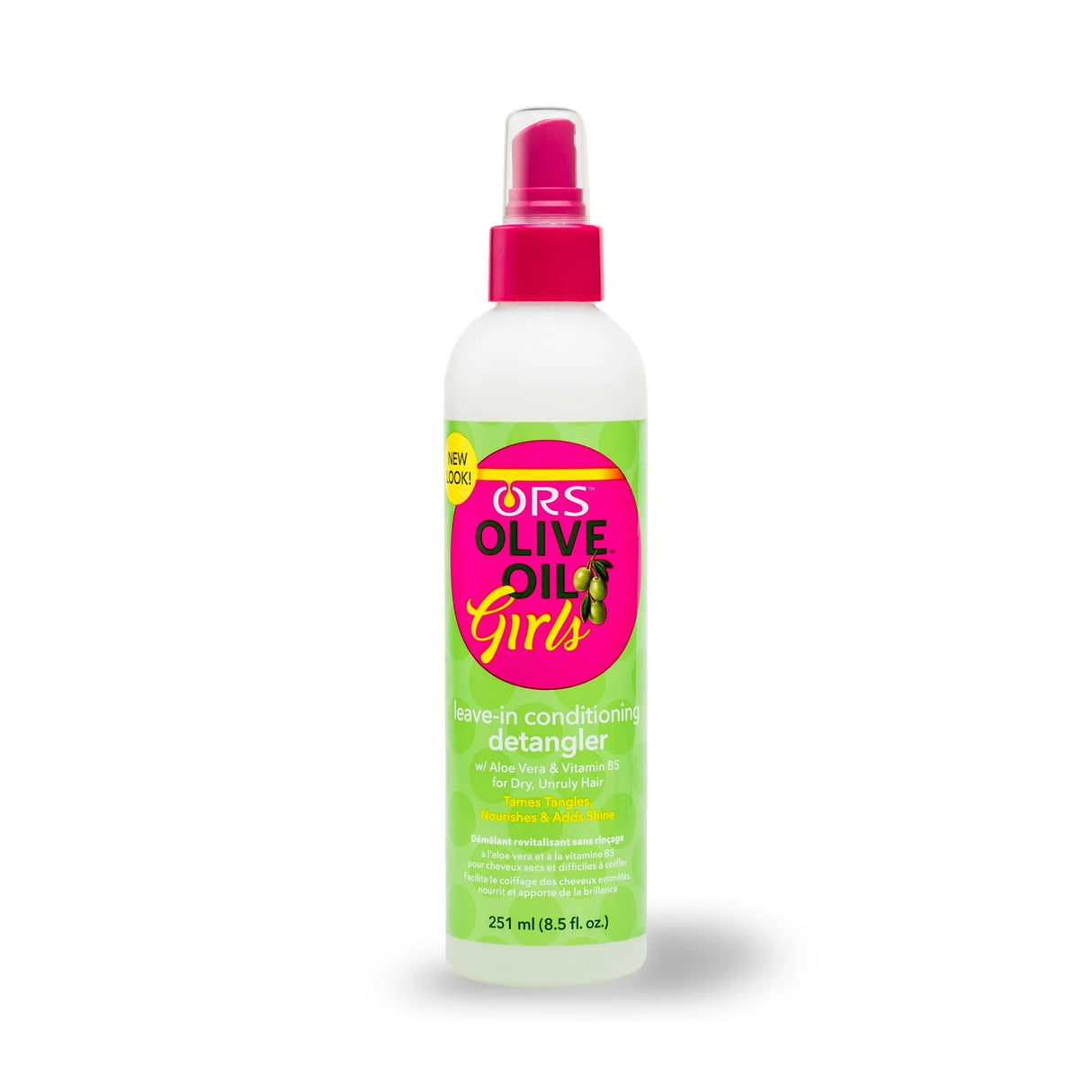 ORS Olive Oil Girls Leave-In Conditioning Detangler, Moisturizing Detangler 8.5 oz