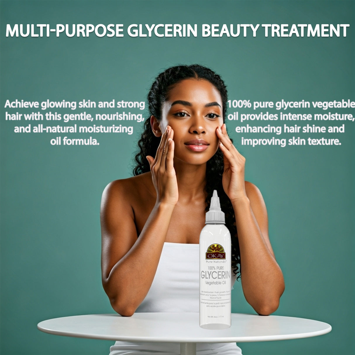 Okay 100% Pure Glycerin 6oz – Natural Skin & Hair Moisturizer, Hydrating and Softening Formula-3