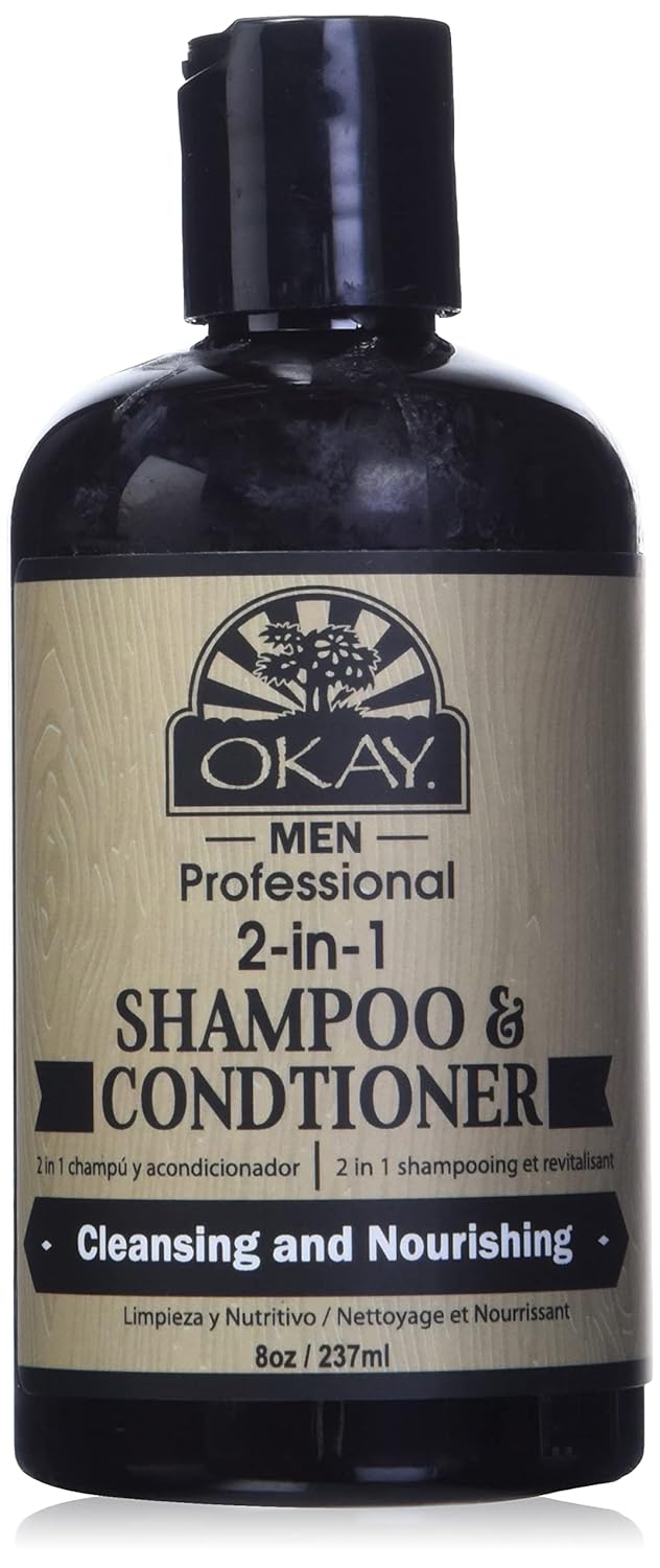 Okay 2 in 1 Shampoo & Conditioner 8oz Nourishing Cleansing & Hydrating Hair Care