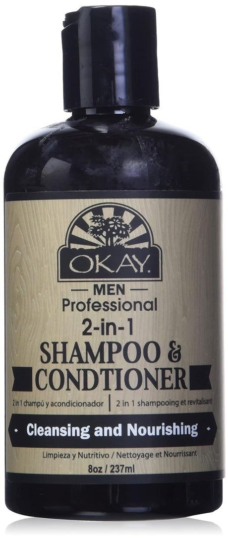 Okay 2 in 1 Shampoo & Conditioner 8oz Nourishing Cleansing & Hydrating Hair Care