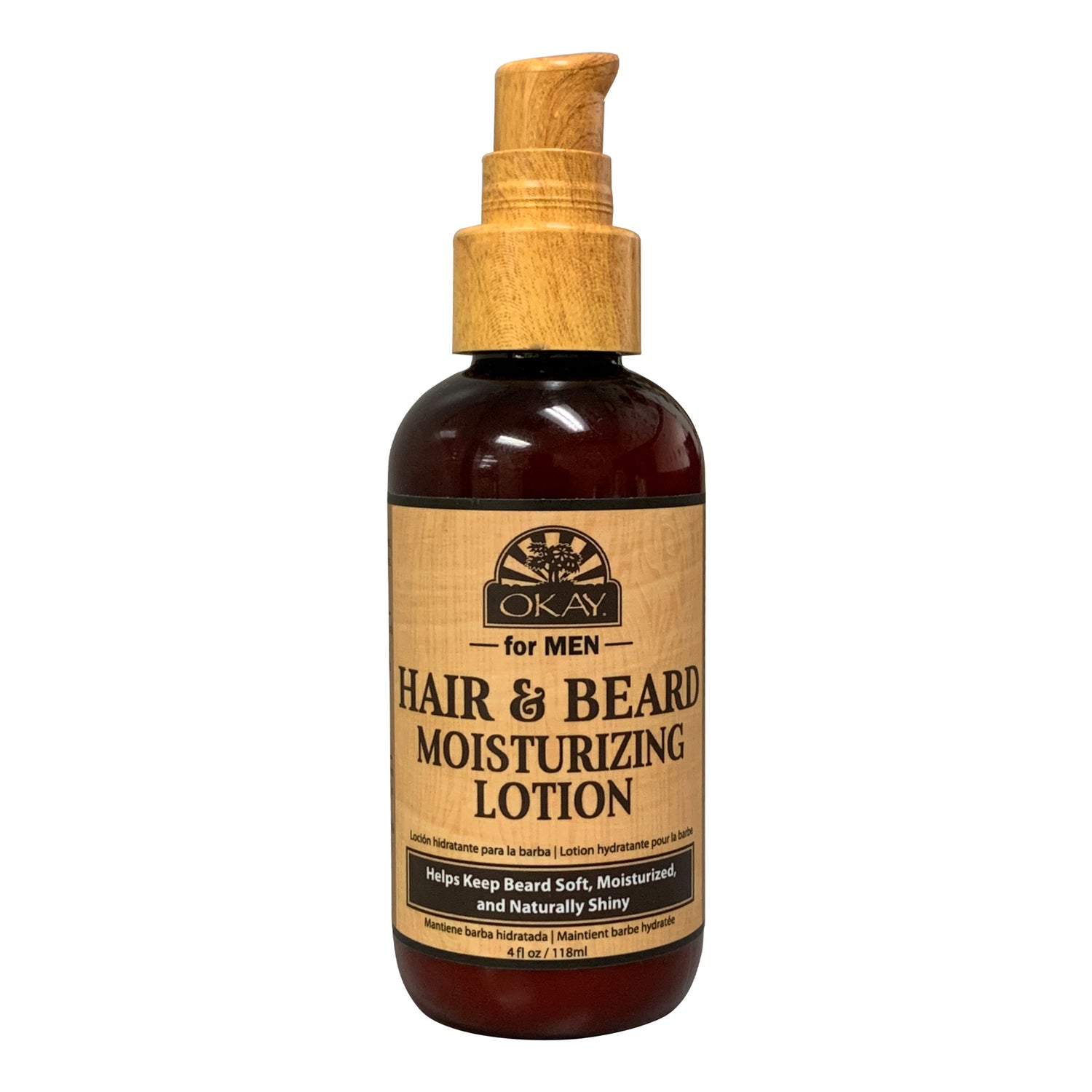 Okay Hair & Beard Moisturizing Lotion 4oz Hydrating & Softening Daily Grooming Care