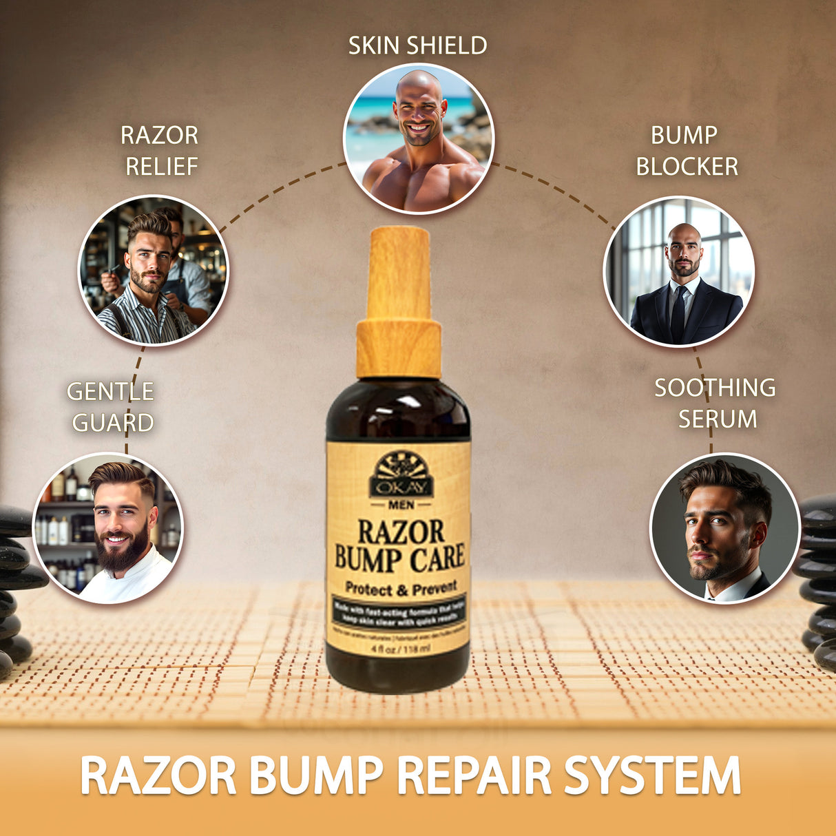 Okay Razor Bump Care 4oz Soothing Aftershave Treatment for Smooth, Healthy Skin-2