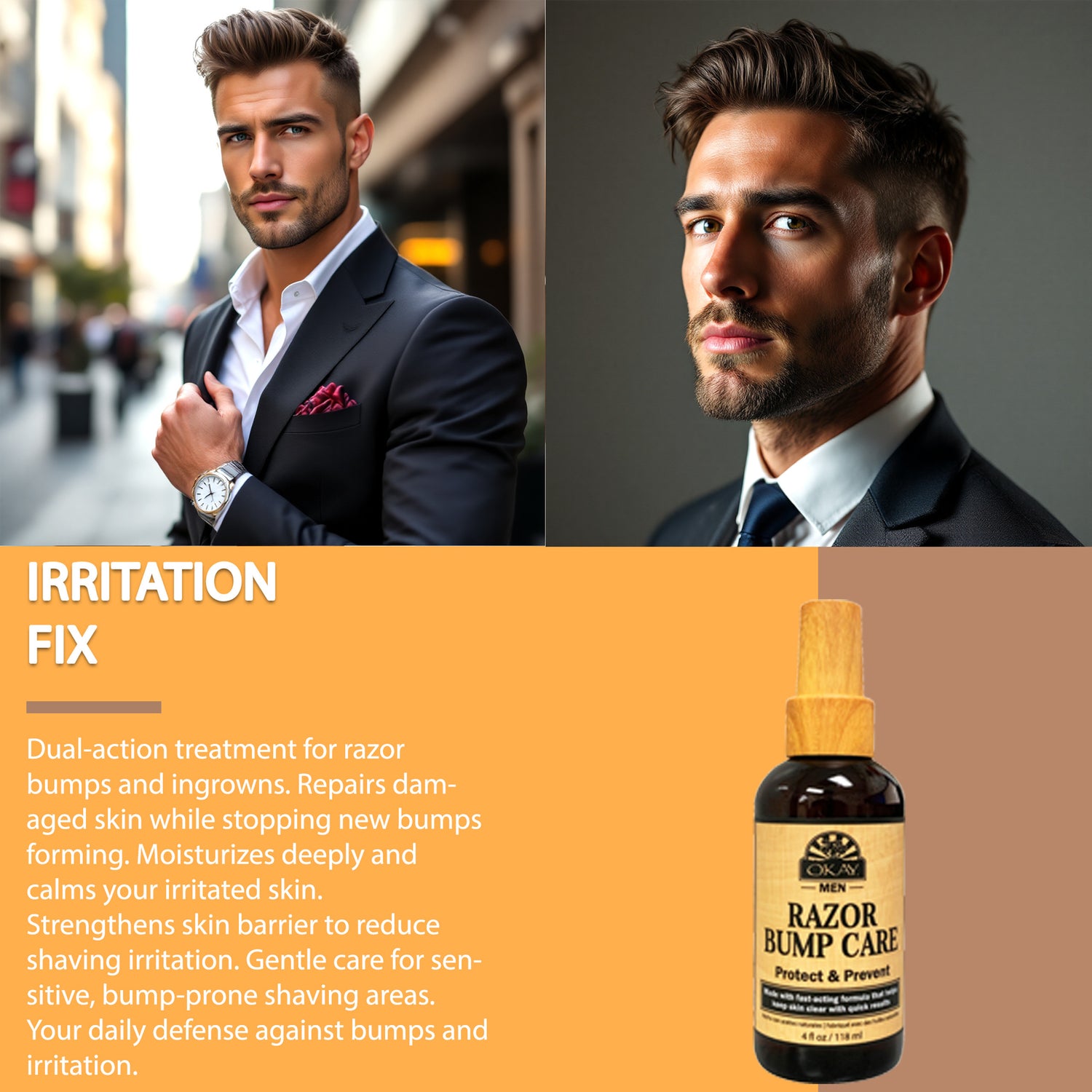 Okay Razor Bump Care 4oz Soothing Aftershave Treatment for Smooth, Healthy Skin-3