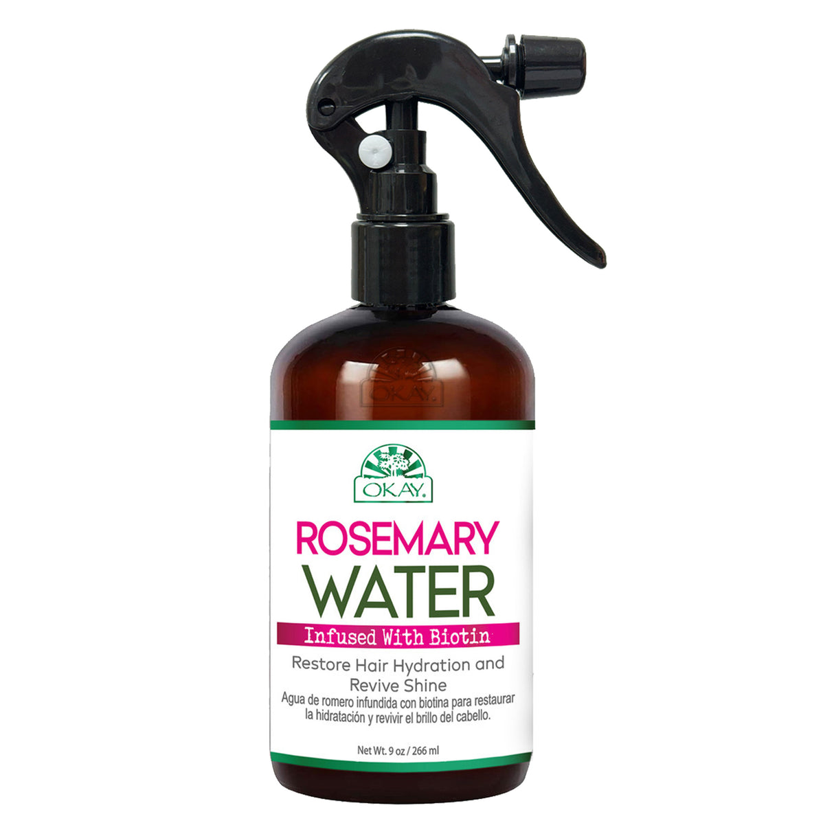 Okay Rosemary Water Infused with Biotin 9oz Strengthening & Nourishing Hair Growth Treatment-1