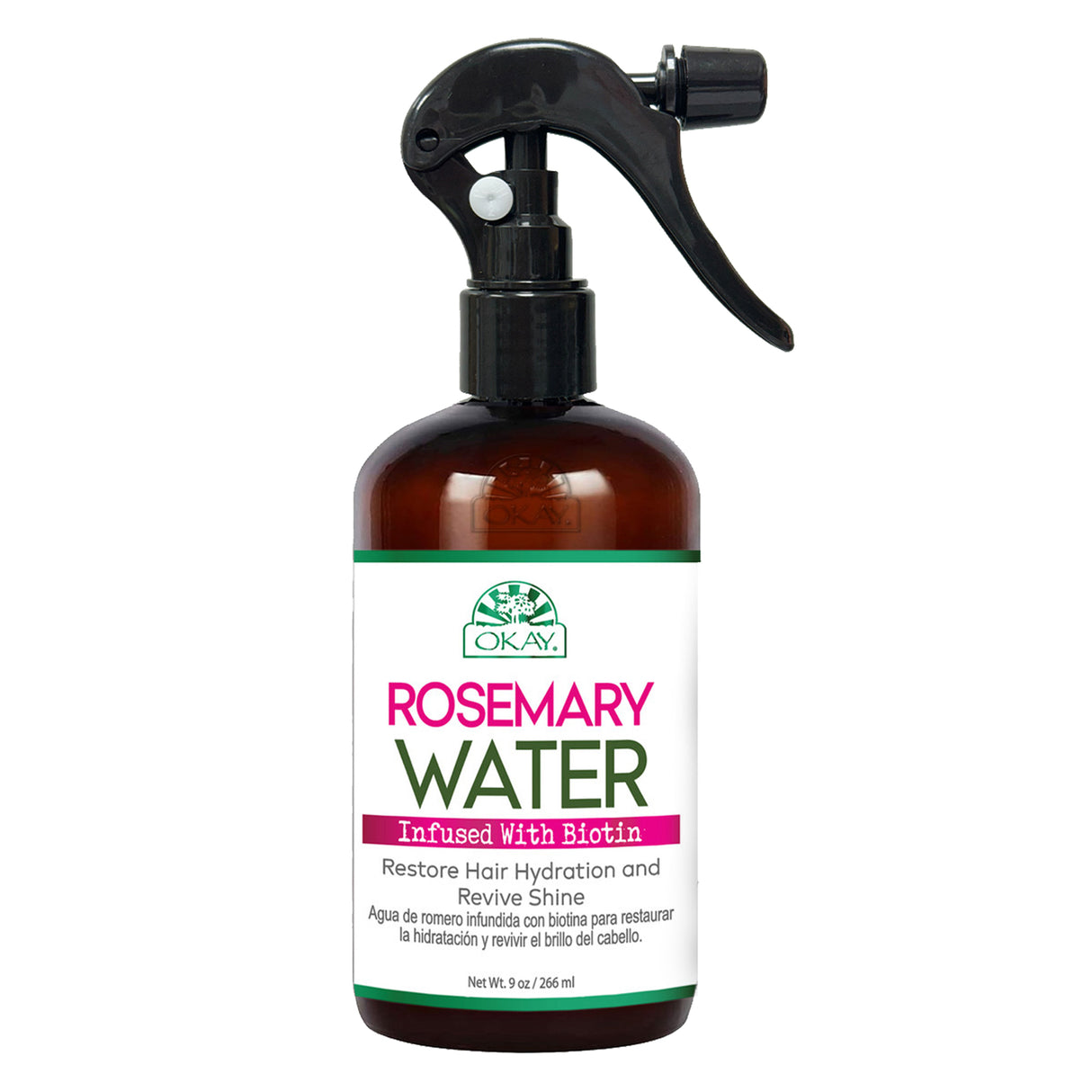 Okay Rosemary Water Infused with Biotin 9oz Strengthening & Nourishing Hair Growth Treatment