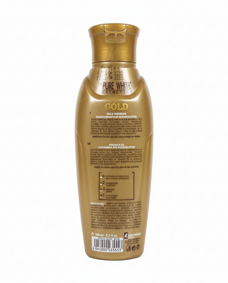 PURE WHITE GOLD GLOWING SERUM 100ML Brightening, Hydrating Formula-123