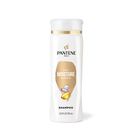 Pantene Pro-V Daily Moisture Renewal Shampoo, moisturizing shampoo for dry hair, daily use hair cleanser, hydrating Pro-V shampoo, gentle hair shampoo, smooth and soft hair shampoo, hair moisture replenishing shampoo, shampoo for healthy hair, 12oz Pantene shampoo, nourishing hair shampoo, silky hair shampoo, hair hydration shampoo, Pro-V hair care shampoo, manageability enhancing shampoo, daily hair care shampoo