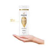 Pantene Pro-V Daily Moisture Renewal Shampoo, moisturizing shampoo for dry hair, daily use hair cleanser, hydrating Pro-V shampoo, gentle hair shampoo, smooth and soft hair shampoo, hair moisture replenishing shampoo, shampoo for healthy hair, 12oz Pantene shampoo, nourishing hair shampoo, silky hair shampoo, hair hydration shampoo, Pro-V hair care shampoo, manageability enhancing shampoo, daily hair care shampoo