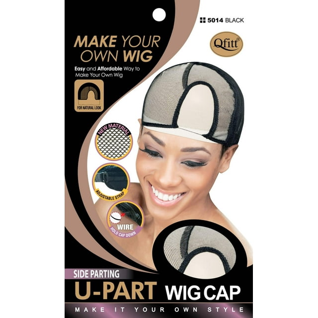 QFITT U-PART BLACK WIG CAP (5014)
