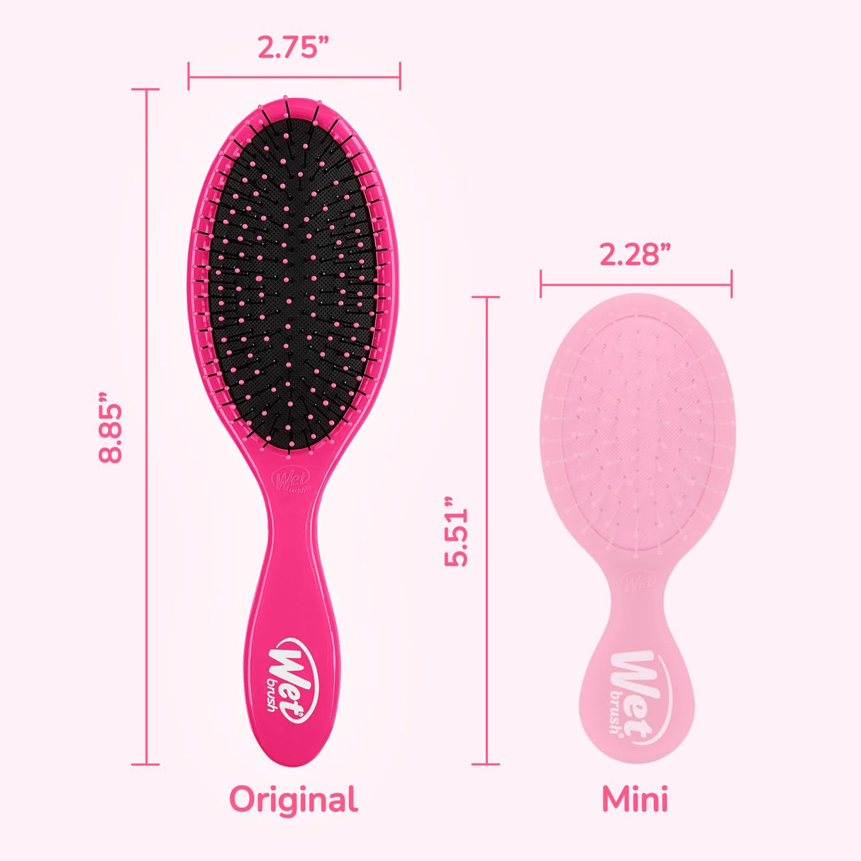 RED TANGLE FREE WET BRUSH PINK H263 Detangling Smooth, Comfortable Grip-4