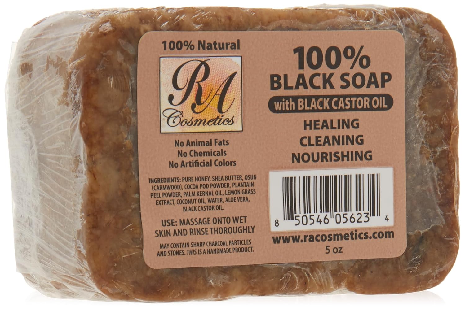 Ra 100% Black Soap Bar Black Castrol Oil