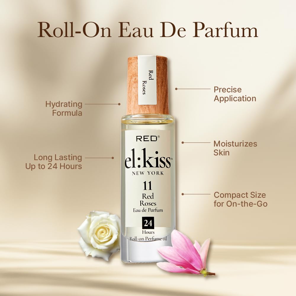 Red EL KISS Roll-On Perfume_Red_Roses_2