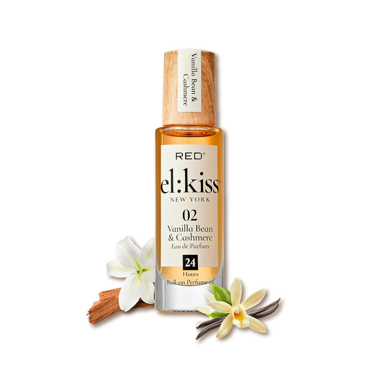 Red EL KISS Roll-On Perfume_VanillaBean_Cashmere