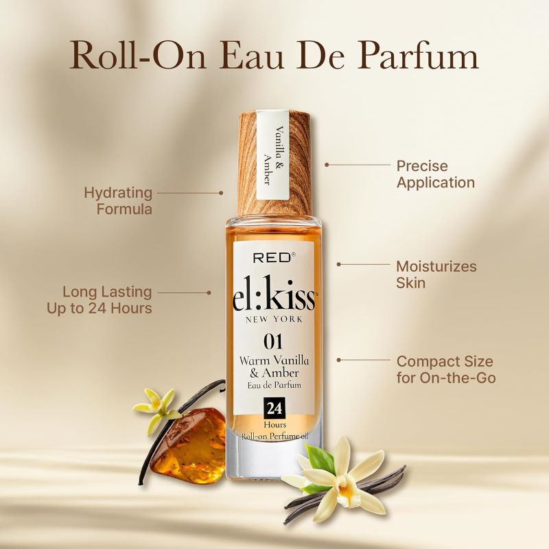 Red EL KISS Roll-On Perfume_WarmVanilla_Amber_2