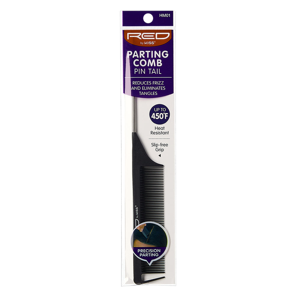 KISS Red Heat Resistant Parting Pin Tail Comb