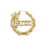 Joy Textured Round Hoop Earrings