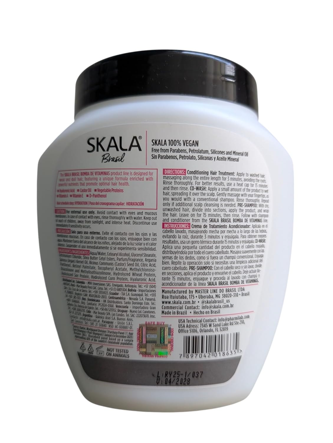 SKALA BRASIL BOMBA DE VITAMINAS 2IN1 TREATMENT 35.2OZ-1